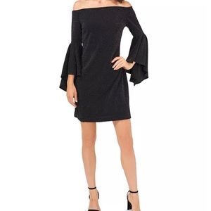 NWT Vince Camuto off-shoulder bell sleeve mini dress size XS